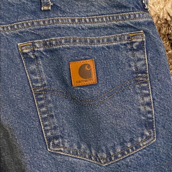 Men’s Flannel Line Carhartt Jeans - Picture 7 of 8